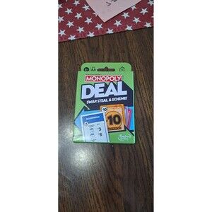 Monopoly Deal Card Game - (New, Sealed) - Box Damage - Hasbro Gaming